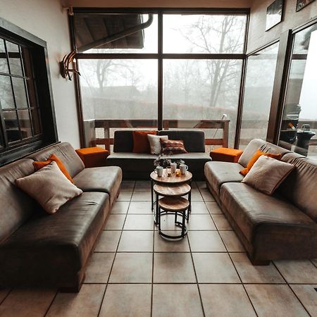 Le Grand Cerf 25 Pers, Malmedy- Chalet Rustique, Jardin Exteriér fotografie
