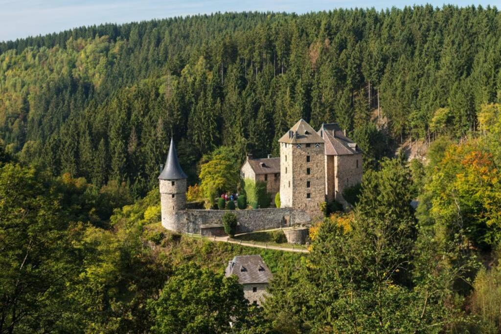 Le Grand Cerf 25 Pers, Malmedy- Chalet Rustique, Jardin Exteriér fotografie