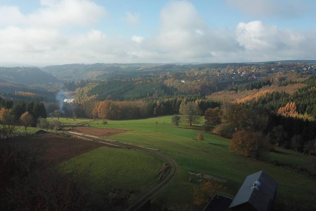 Le Grand Cerf 25 Pers, Malmedy- Chalet Rustique, Jardin Exteriér fotografie